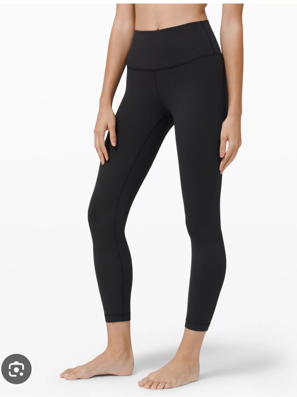 lululemon black Wunder Under 25” leggings luxtreme fabric